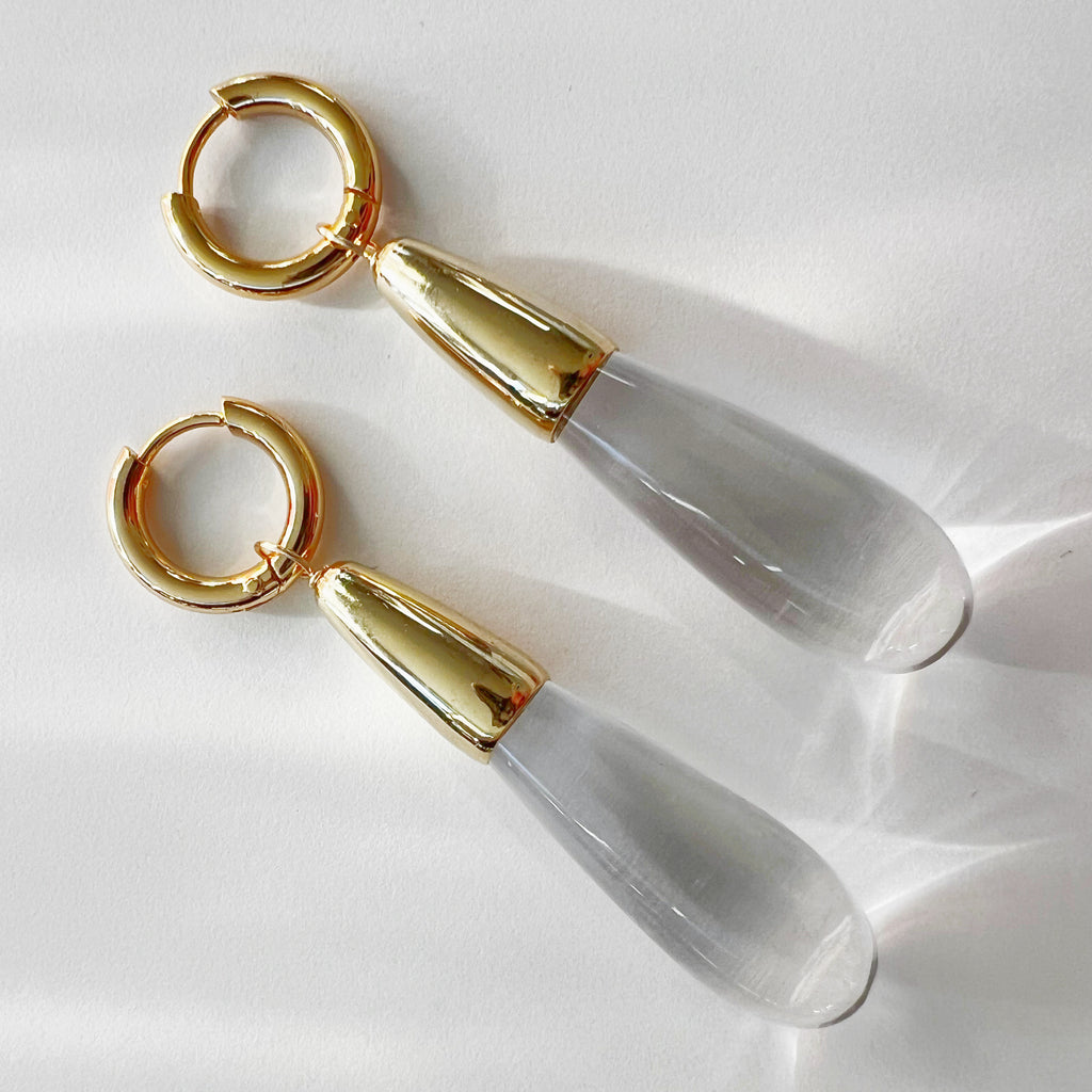 Core Hoop Drops: Lucite Clear