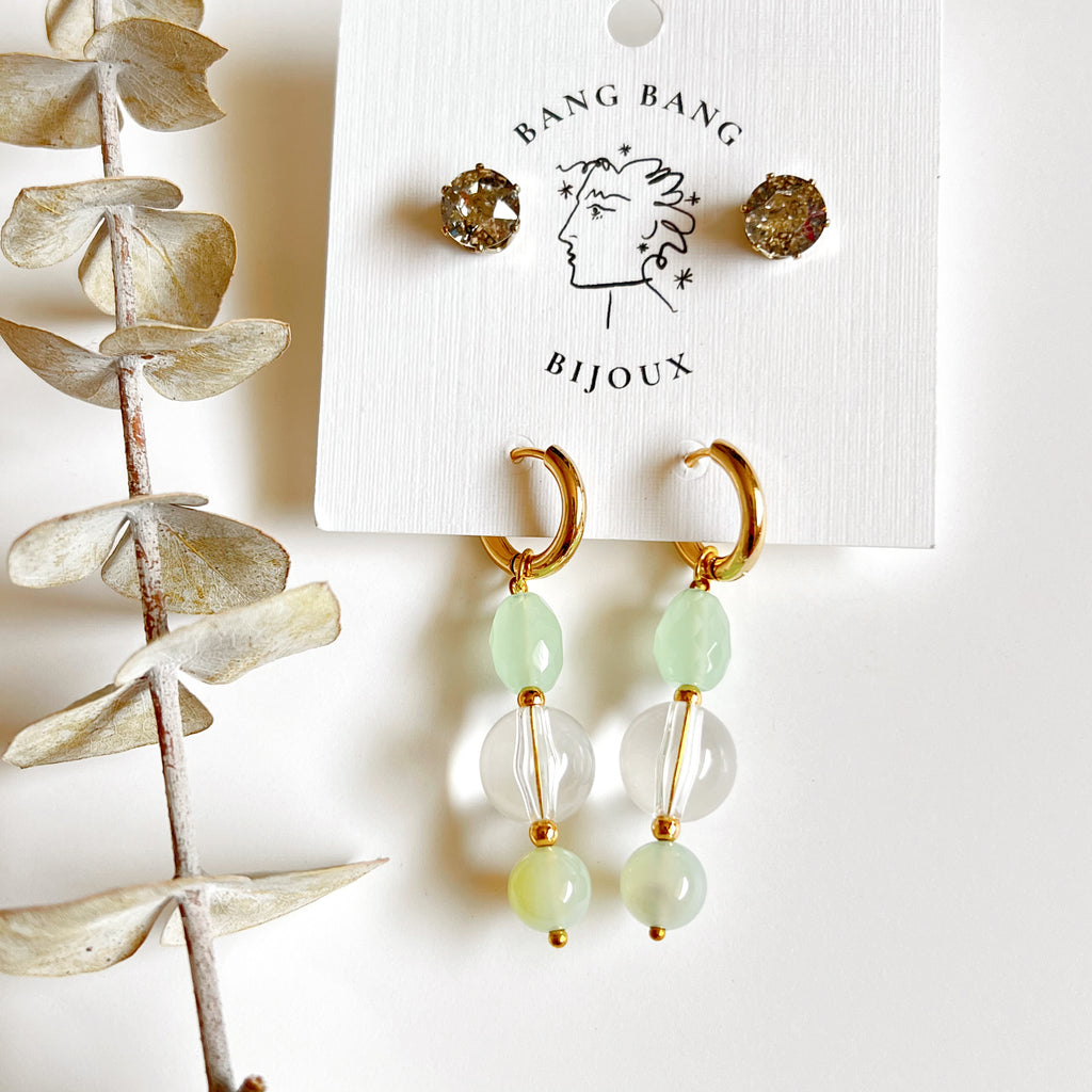 Vintage Drop + Swarovski Stud Pack