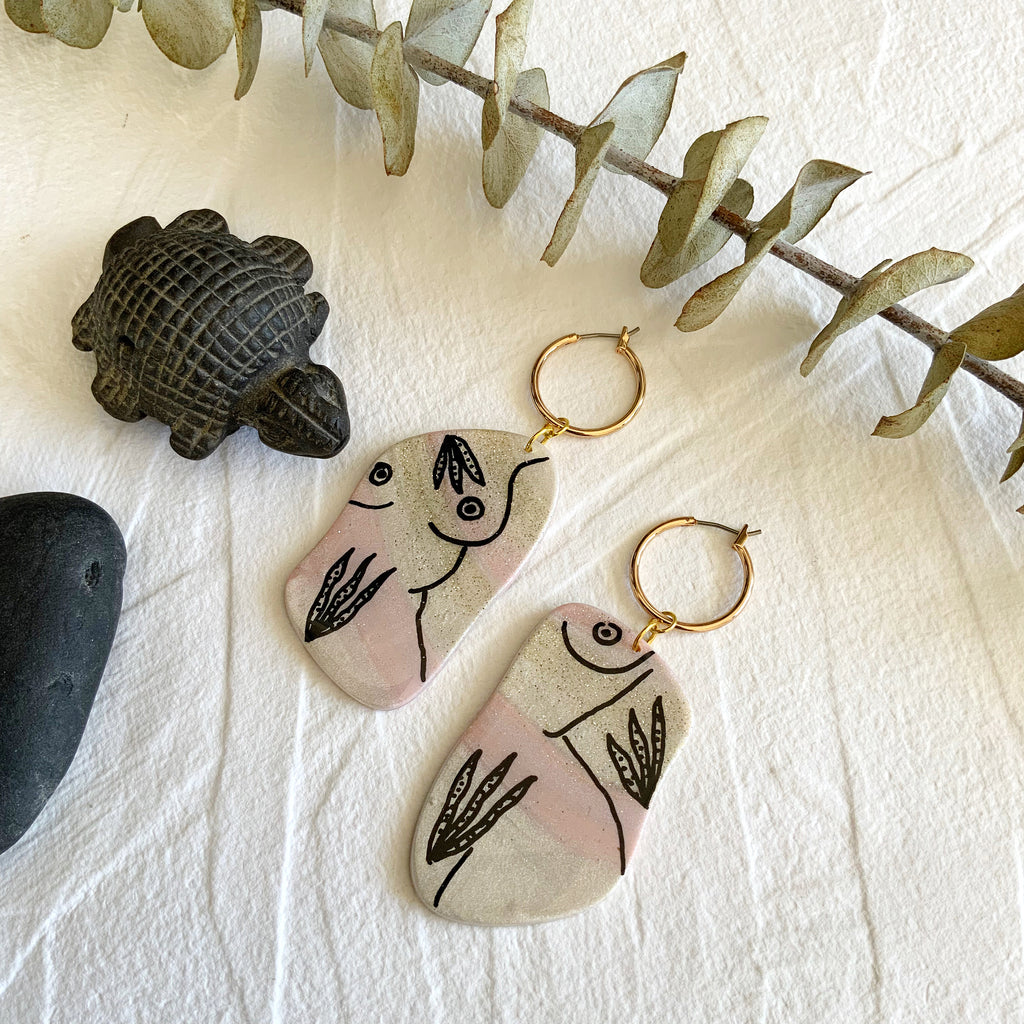 Fine Line Earrings (hoops)