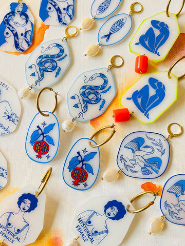 Hand-Painted Earrings