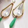 More is More: Green + Clear Marbled Lucite