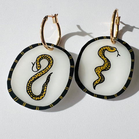 Sneaky Snakey Hoop Charms