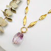 Vintage Charm Necklace: Amethyst