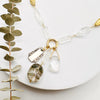 Vintage Charm Necklace: Quartz + Spoon