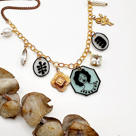 Mega-Babe Charm Necklace: Ready to Ship!