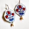 Flora Delft Drops + Vintage Glass Pearl
