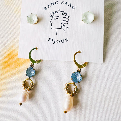 Vintage Drop + Swarovski Stud Pack