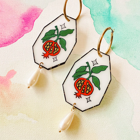 Pomegranate Earrings