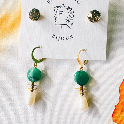 Vintage Drop + Swarovski Stud Pack
