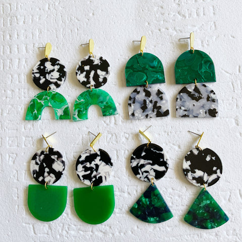 Cellulose Acetate: Alsace Earrings