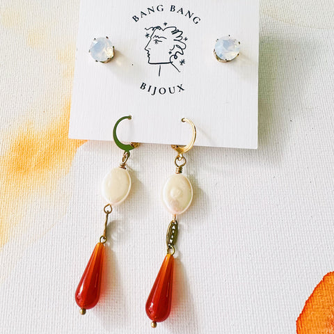 Vintage Drop + Swarovski Stud Pack