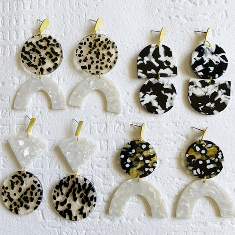 Cellulose Acetate: Alsace Earrings