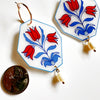 Flora Delft Drops + Vintage Glass Pearl