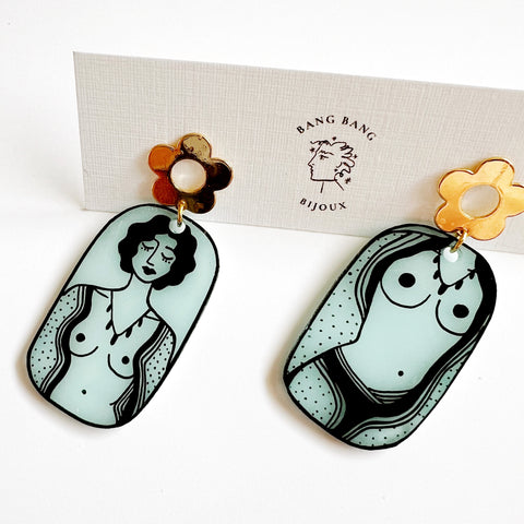 Painted Lady Drops With Floral Posts