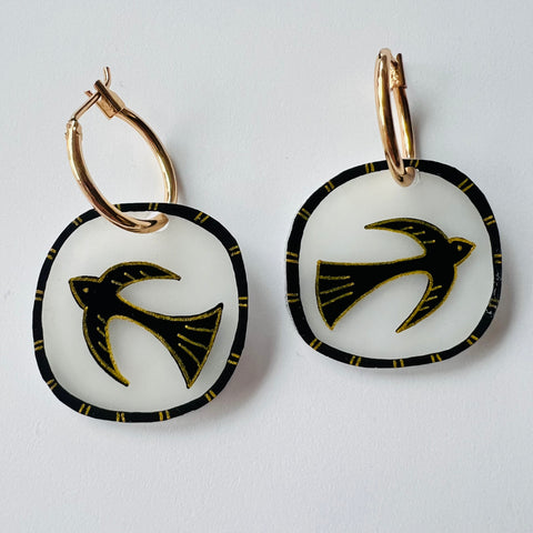 The Bird’s The Word Hoop Charms