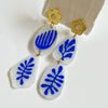 Abstract Drops With Floral Posts