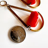 More is More Earrings: Orange Red Lucite