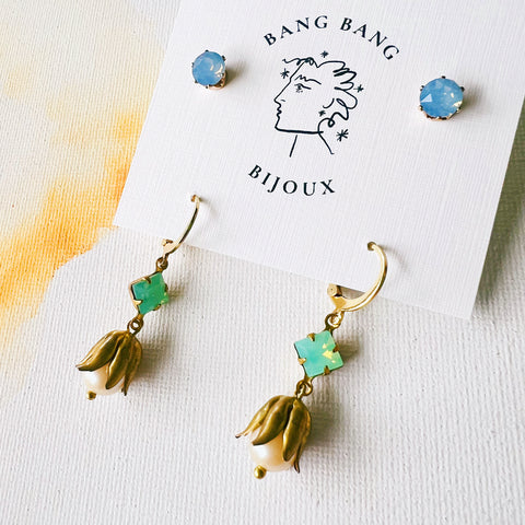 Vintage Drop + Swarovski Stud Pack