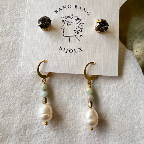 Vintage Drop + Swarovski Stud Pack