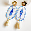 Feesh Drops With Posts + Lucite Pearls