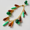 Vintage Charm Bracelet: Tort + Green