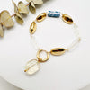 Vintage Charm Bracelet: Citrine