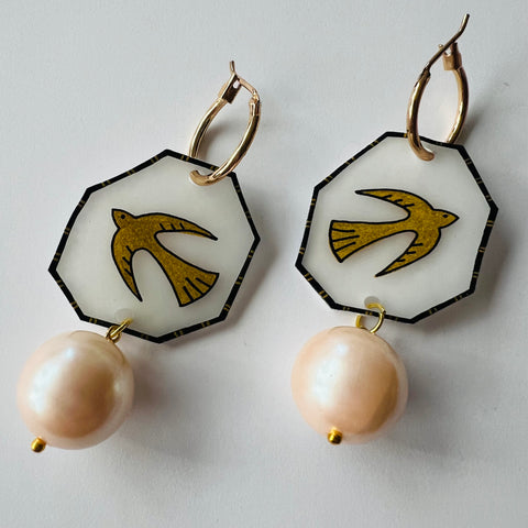 The Bird’s The Word Hoop Charms