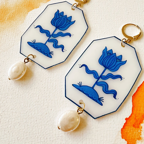 Flora Drops: Delft Inspired