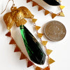More is More Earrings: Emerald Lucite
