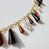 Vintage Charm Bracelet: Tort + Black + Clear