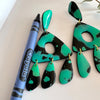 Experimentals: Dark Turquoise Triangle Drops