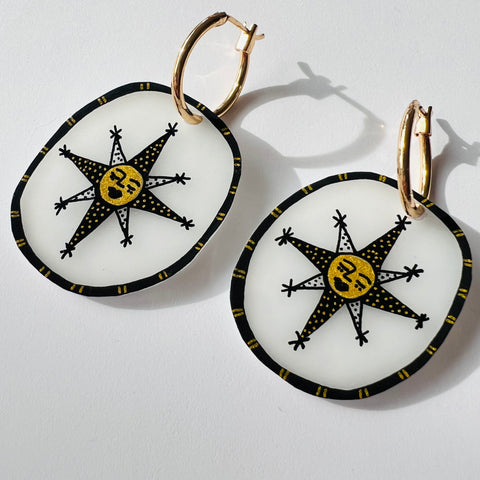 Silly Sun Hoop Charms
