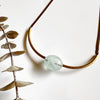 Chloe Collar: Green Quartz (19 inches plus adjuster chain)