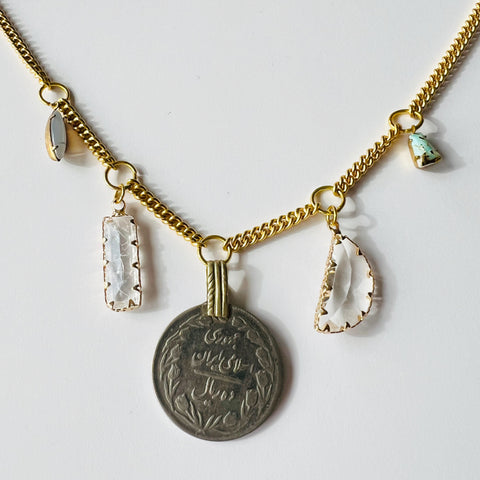 Vintage Collage Necklace