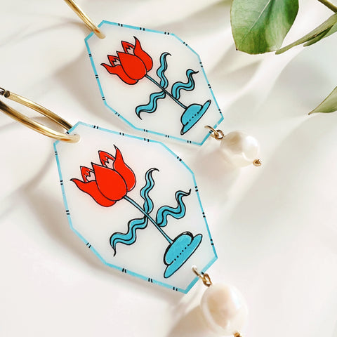 Flora Drops: Delft Inspired