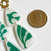 Abstract Drops With Floral Posts