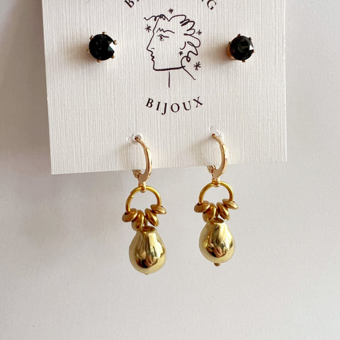 Astrid Everyday Swarovski Stud+Huggie Set