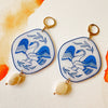 Greek Swan Earrings