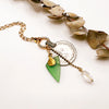 Vintage Coin + Sea Glass Charm Pop Necklace