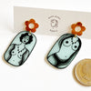 Painted Lady Drops With Floral Posts