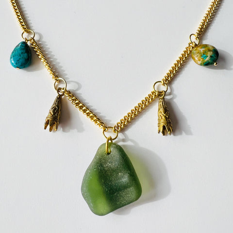 Vintage Collage Necklace