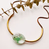 Shaka Necklace: Green Quartz