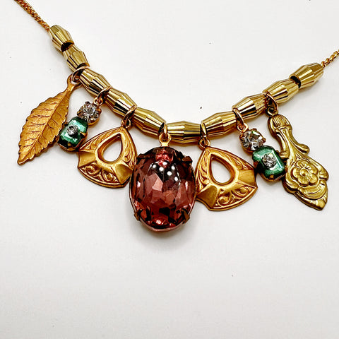 Vintage Cluster Necklace