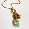 Vintage Coin + Semi-Precious StoneCharm Pop Necklace