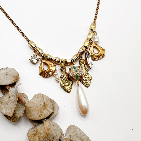 Vintage Cluster Necklace