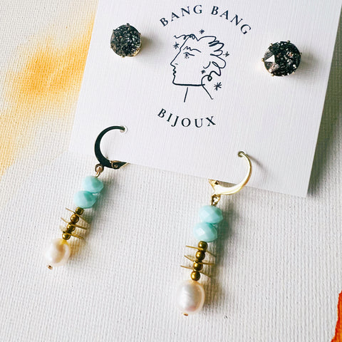 Vintage Drop + Swarovski Stud Pack