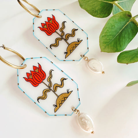 Flora Drops: Delft Inspired