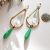 More is More: Green + Clear Marbled Lucite