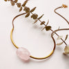 Shaka Necklace: Pink Quartz