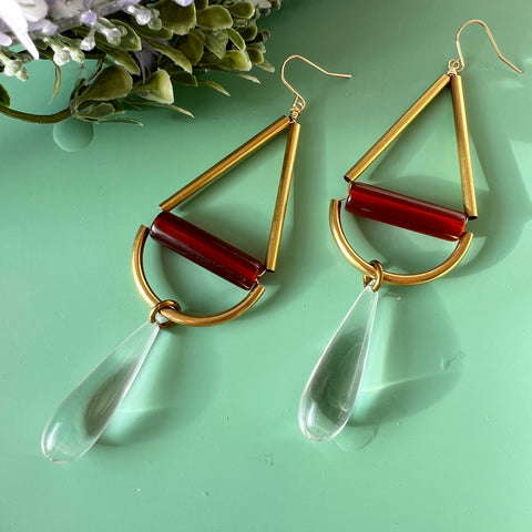 More is More: Clear + Dark Amber Lucite